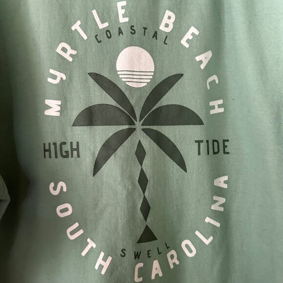 Coastal Swell Myrtle Beach Hoodie XL Sweatshirt Hooded Green Casual Vacation - Picture 8 of 8